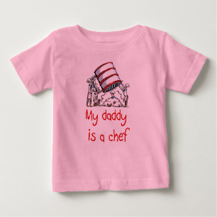 Mijn papa is een Chef Baby T-shirt