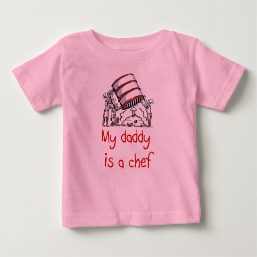 Mijn papa is een Chef Baby T-shirt (Voorkant)