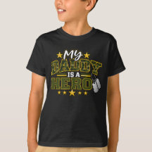 Mijn papa is een held leger militair vader camoufl