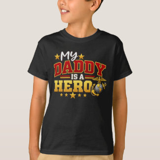 Mijn papa is een held Marinierskorps Militair T-shirt