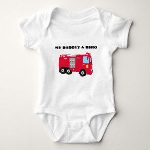Mijn papa is een Hero Firefighter Baby T-shirt
