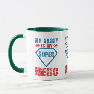 Mijn papa is mijn superheld tripel ontwerp vader m mok