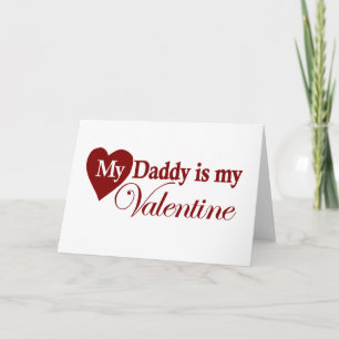 Mijn Papa is mijn Valentijn Feestdagen Kaart