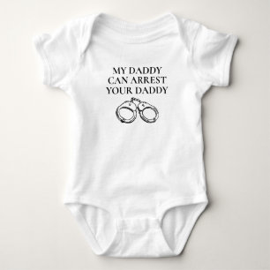 Mijn papa kan je papa arresteren Grappige Politie Romper
