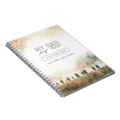 Mijn papa mijn held uitzending geschenk voor papa  notitieboek (Rechterzijde)