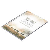 Mijn papa mijn held uitzending geschenk voor papa  notitieboek (Linkerzijde)