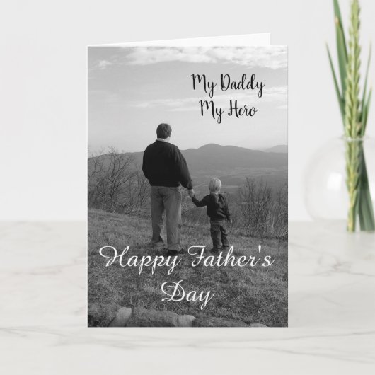 Mijn papa Mijn Hero Kaart (Voorkant)