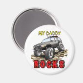 Mijn_papa_Papa_Rocks_ZJ Magneet (Voorkant / Achterkant)