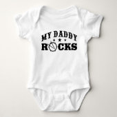 Mijn papa Rocks Drummer Romper (Voorkant)