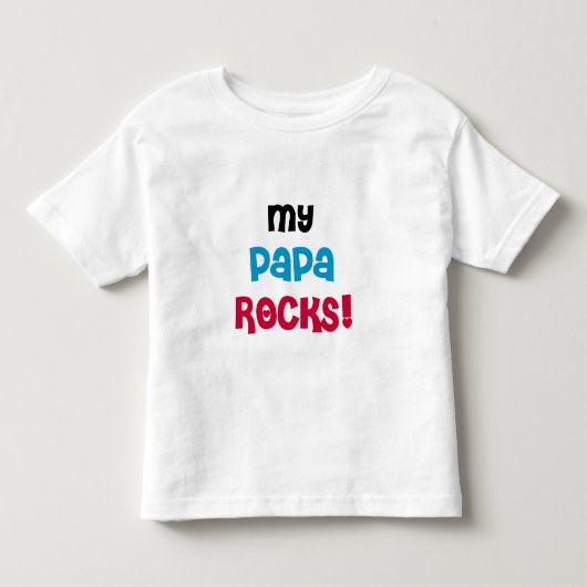 Mijn Papa Rocks T-shirts en geschenken (Voorkant)