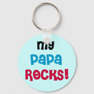 Mijn Papa Rocks T-shirts en geschenken Sleutelhanger