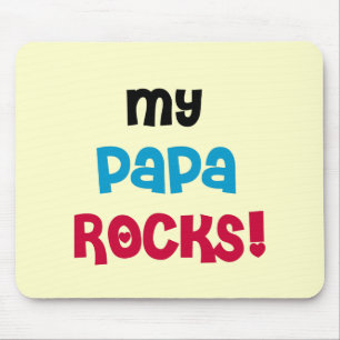 Mijn Papa Rocks Tshirts en geschenken Muismat