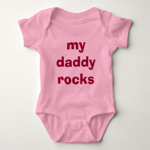 Mijn papa rockt voor kleine meid i romper