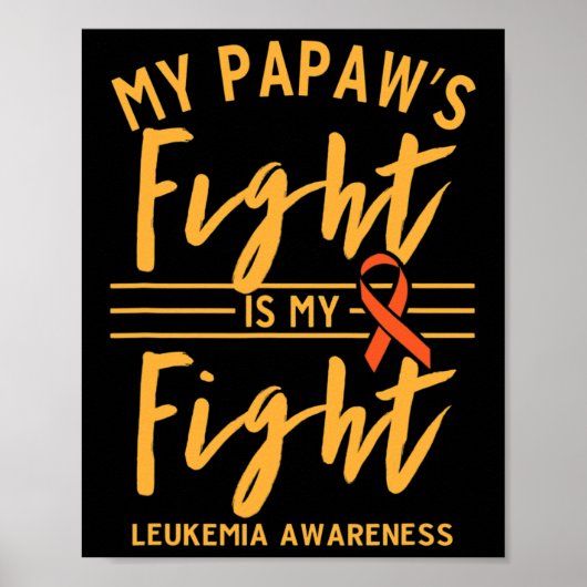 Mijn papa's gevecht is mijn strijd tegen leukemie poster (Voorkant)