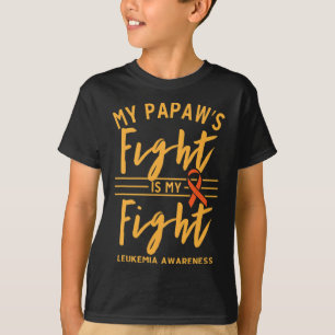 Mijn papa's gevecht is mijn strijd tegen leukemie t-shirt