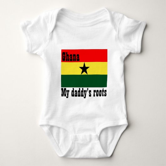 Mijn papa's wortels ghana baby romper (Voorkant)