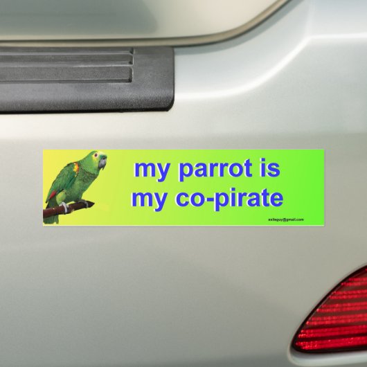 mijn papegaai bumpersticker (Op auto)