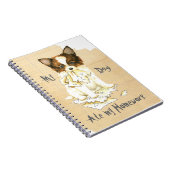 Mijn Papillon Ate mijn thuiswerk Notitieboek (Rechterzijde)