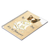 Mijn Papillon Ate mijn thuiswerk Notitieboek (Linkerzijde)