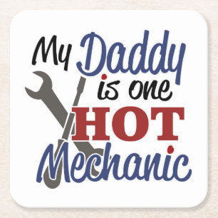 Mijn pappie is een hete monteur kartonnen onderzetters
