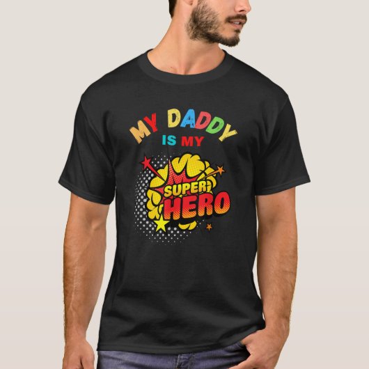 Mijn pappie is mijn superheld t-shirt (Voorkant)