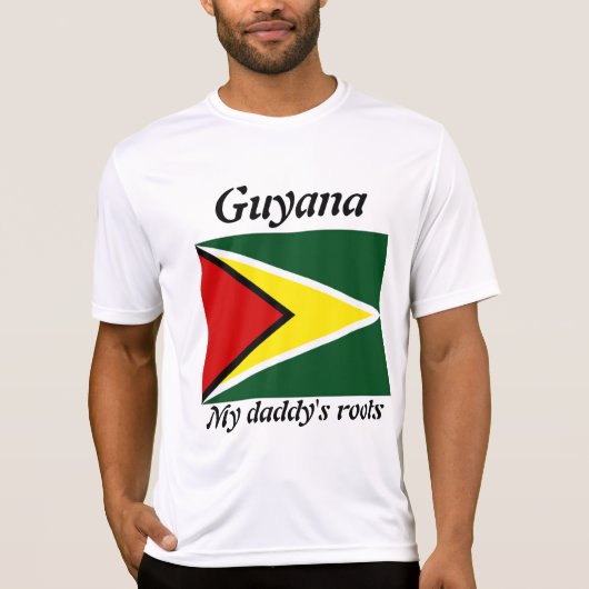 Mijn pappie's wortels, guyana mannen t-shirts (Voorkant)