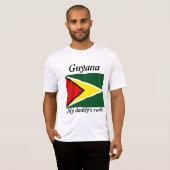 Mijn pappie's wortels, guyana mannen t-shirts (Voorkant volledig)