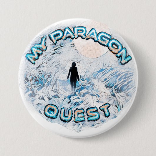 Mijn Paragon Quest Ronde Button 7,6 Cm (Voorkant)