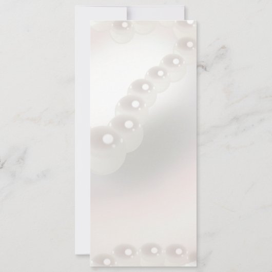 Mijn parel bruiloft kaart (Achterkant)