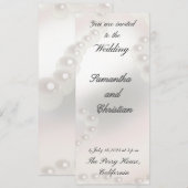 Mijn parel bruiloft kaart (Voorkant / Achterkant)