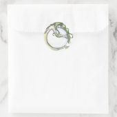 Mijn parel ronde sticker (Tas)