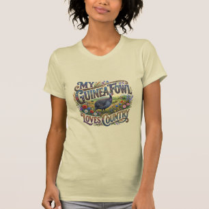 Mijn parelhoen houdt van landelijke T-shirt