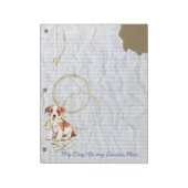 Mijn Parson Russell Terrier Ate Mijn Lesson Plan Notitieblok (Linkerzijde)