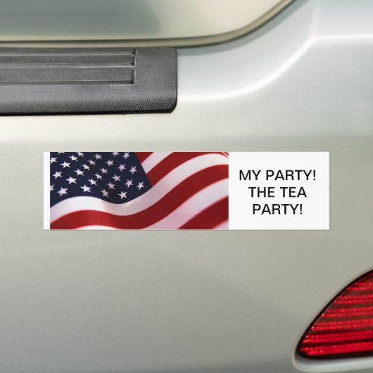 MIJN PARTIJ! DE TEA PARTIJ! BUMPERSTICKER (Op auto)
