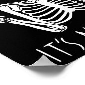 Mijn Partij Lazy Halloween Costume Skeleton Skull Poster (Hoek)