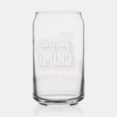 Mijn partner in crime blikvorm glas (Achterkant)