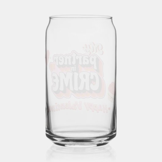 Mijn partner in crime blikvorm glas (Achterkant)