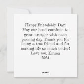 Mijn partner in Crime Vriendschap Flat Holiday Kaa Feestdagenkaart (Achterkant)