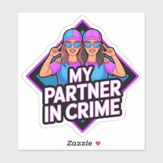 Mijn partner in misdaad - Friends Bonding Sticker (Vel)