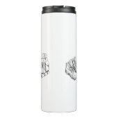 MIJN PASSIE is Hikken, bergen, wandelschoenen Thermosbeker (Achterkant)