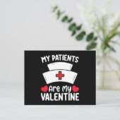 Mijn patiënten zijn mijn Valentijnsdag verpleegkun Briefkaart (Staand voorkant)