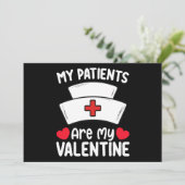 Mijn patiënten zijn mijn Valentijnsdag verpleegkun Kaart (Staand voorkant)
