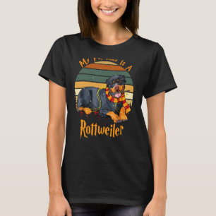 Mijn Patr0nu5 is een Rottweiler Dog Christmas Paja T-shirt