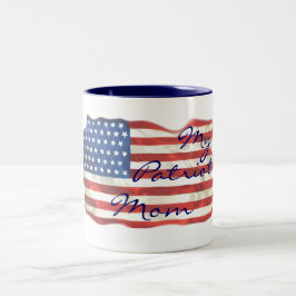 MIJN PATRIOT MOM-Mok Tweekleurige Koffiemok