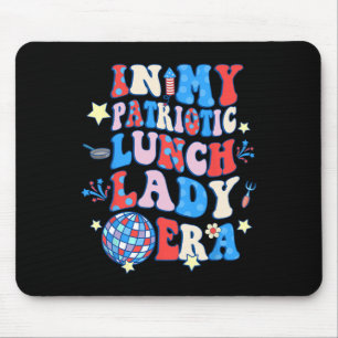 Mijn Patriottische Lunch Lady Era Happy 4th van ju Muismat
