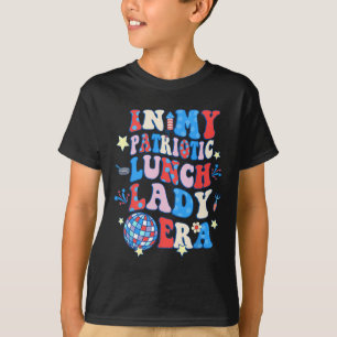 Mijn Patriottische Lunch Lady Era Happy 4th van ju T-shirt
