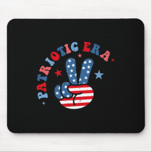 Mijn patriottische tijdperk 4 juli Amerika rood wi Muismat