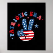 Mijn patriottische tijdperk 4 juli Amerika rood wi Poster (Voorkant)