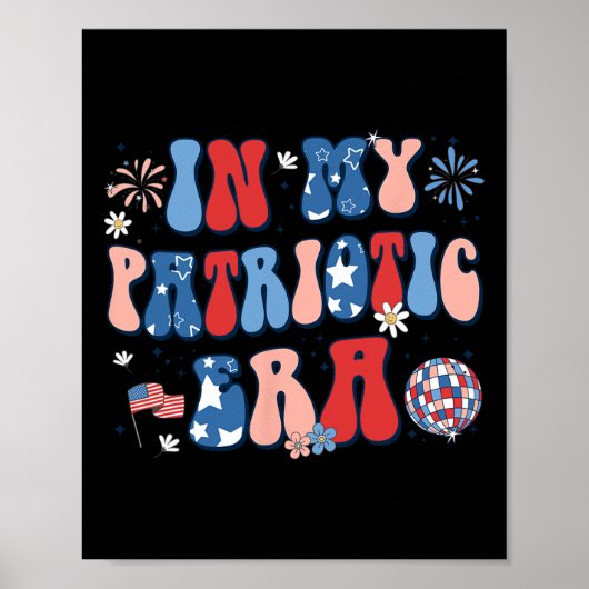 Mijn patriottische tijdperk retro 4 juli vierde me poster (Voorkant)