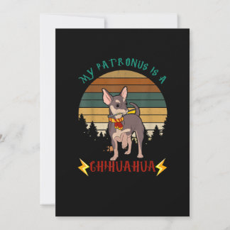 Mijn Patronus is een Chihuahua Funny Gift Hondenli Aankondiging